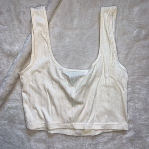 Forever 21 off white crop top